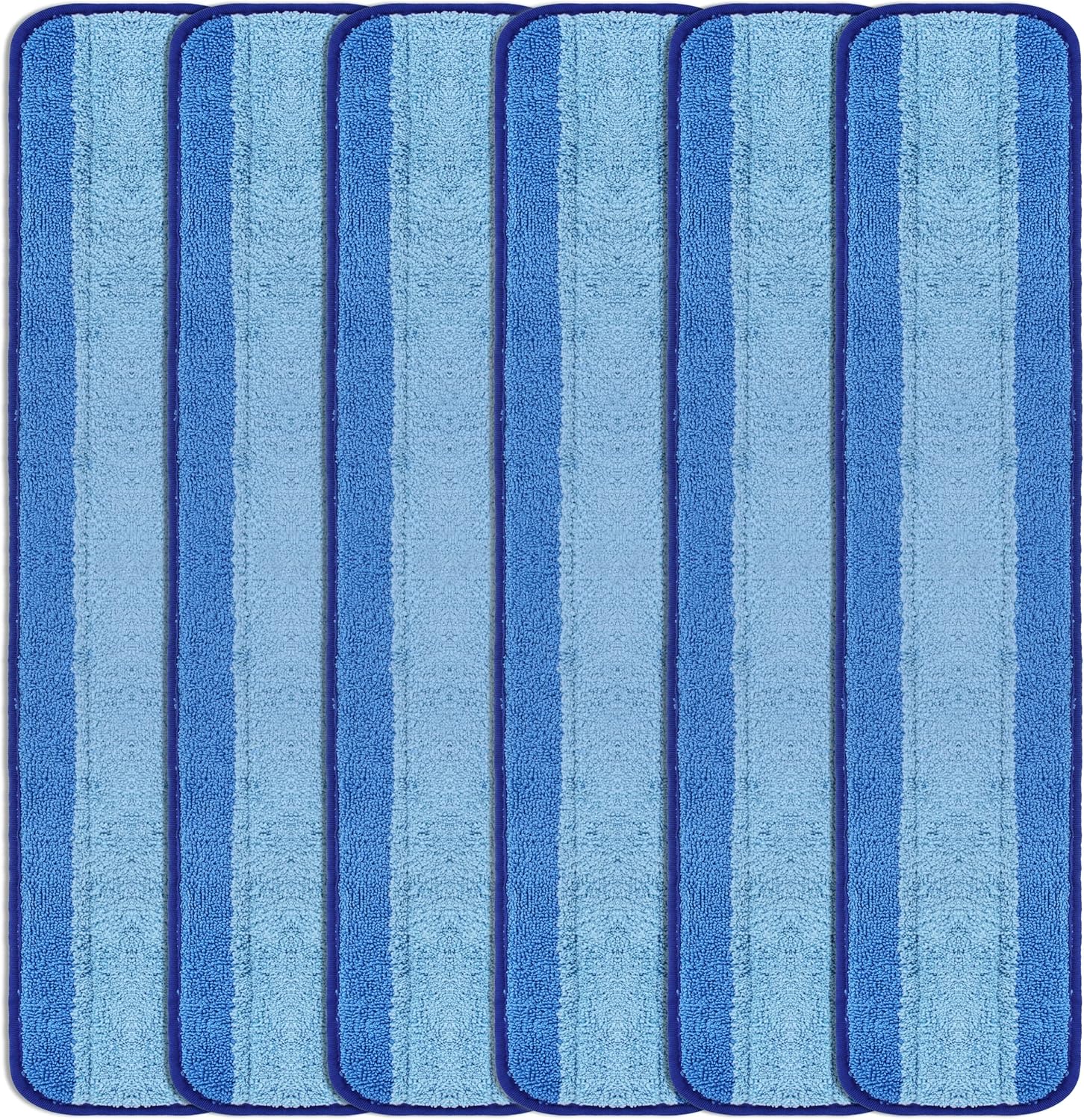 Reliable 24 Inch Microfiber Mop Pad 6 Pack for Easy Cleaning